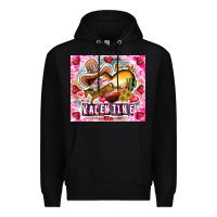 Black Be Mine Valentine Premium Hoodie - CowhideDigitalArt