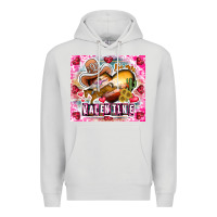 Dove Grey Be Mine Valentine Premium Hoodie - CowhideDigitalArt
