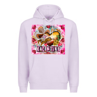Lilac Be Mine Valentine Premium Hoodie - CowhideDigitalArt