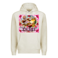 Oatmeal Heather Be Mine Valentine Premium Hoodie - CowhideDigitalArt