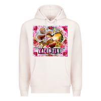 Pale Pink Be Mine Valentine Premium Hoodie - CowhideDigitalArt