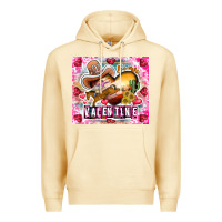 Pina Colada Be Mine Valentine Premium Hoodie - CowhideDigitalArt