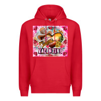 Red Be Mine Valentine Premium Hoodie - CowhideDigitalArt