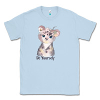 Dusty Blue tiger cute animals Classic Tee - RanaPortraitStore
