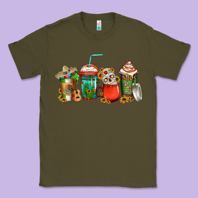 Mexican Coffee Cups Classic Tee Designed By Jasminsmagicworld