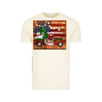 Vintage Arctic christmas truck with american flag Vintage Tee - Jasminsmagicworld