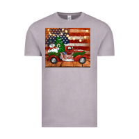 Vintage Zinc christmas truck with american flag Vintage Tee - Jasminsmagicworld