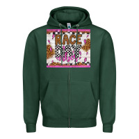 Sports Green race day vibes Zipper Hoodie - Artiststas