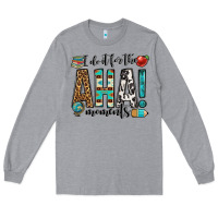 Heather Grey i do it for the aha moments teacher Long Sleeve Tee - OliviaCreatesArt