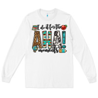 White i do it for the aha moments teacher Long Sleeve Tee - OliviaCreatesArt