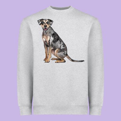 Catahoula Leopard Dog Heavyweight Sweatshirt Designed By Lillyallendesigns