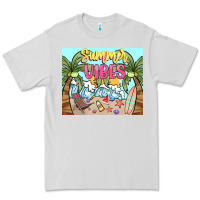 Dove Grey summer vibes Premium Tee - NancyCooperArtShop
