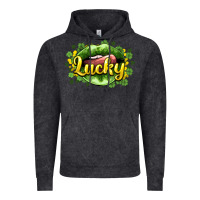 Vintage Black St. Patrick's Day lips lucky Vintage Hoodie - HowdyJamesFarm