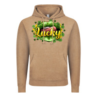 Vintage Coffee St. Patrick's Day lips lucky Vintage Hoodie - HowdyJamesFarm