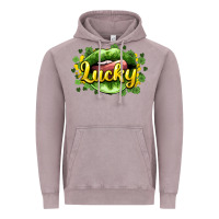 Vintage Zinc St. Patrick's Day lips lucky Vintage Hoodie - HowdyJamesFarm