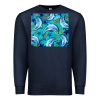 Navy dolphin tumbler Premium Sweatshirt - BarkalooDesign