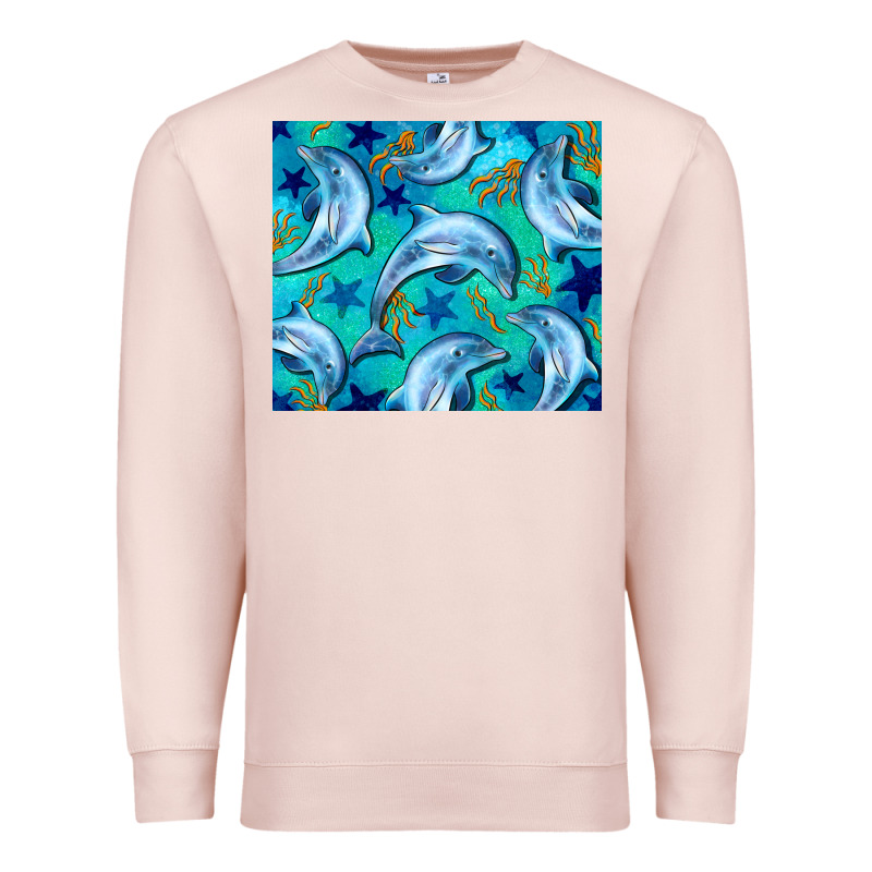 Dolphin Tumbler Premium Sweatshirt by BarkalooDesign | Teevron