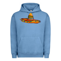 Pigment Pebble Blue sombrero Urban Hoodie - AdoDesignShop