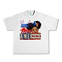 Lunar Rock little miss america black girl peekaboo Urban Heavy Tee - CowGirlArtShop