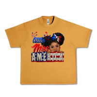 Peanut Butter little miss america black girl peekaboo Urban Heavy Tee - CowGirlArtShop