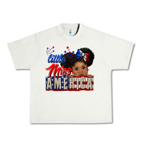 Pistachio little miss america black girl peekaboo Urban Heavy Tee - CowGirlArtShop