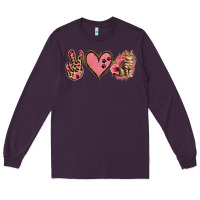 Plum Peace Love Cats Long Sleeve Tee - Jasminsmagicworld