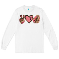 White Peace Love Cats Long Sleeve Tee - Jasminsmagicworld