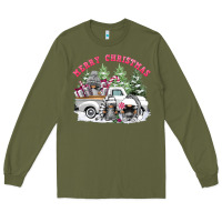 Army Green merry christmas gnomies Long Sleeve Tee - FaDigitalArtStudio