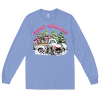 Colony Blue merry christmas gnomies Long Sleeve Tee - FaDigitalArtStudio