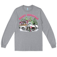 Heather Grey merry christmas gnomies Long Sleeve Tee - FaDigitalArtStudio