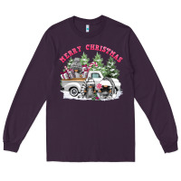 Plum merry christmas gnomies Long Sleeve Tee - FaDigitalArtStudio
