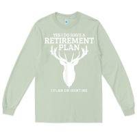 Matcha Hunting Retirement Plan Funny Elk Deer Retired Hunter Gift Long Sleeve Tee - longCreatives