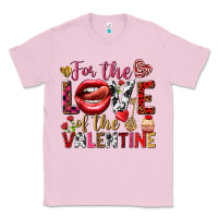 Bubblegum Pink For the love of the Valentine Classic Tee - HowdyJamesFarm