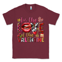 Burgundy For the love of the Valentine Classic Tee - HowdyJamesFarm