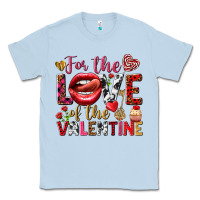 Dusty Blue For the love of the Valentine Classic Tee - HowdyJamesFarm