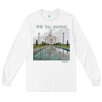 White india agra taj mahal mausoleum travel tourist Long Sleeve Tee - longCreatives