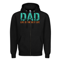 Black dad life is the best life Zipper Hoodie - Artiststas