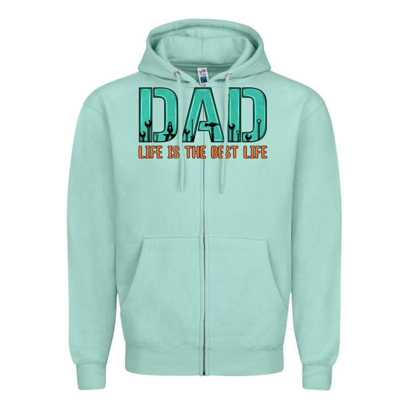 Dad Life Is The Best Life Zipper Hoodie by Artiststas | Teevron
