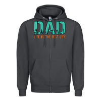 Smoke dad life is the best life Zipper Hoodie - Artiststas