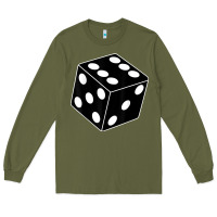 Army Green black gaming dice halloween costume cool quirky funny Long Sleeve Tee - longCreatives