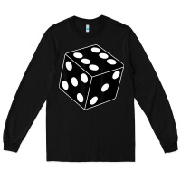 Black black gaming dice halloween costume cool quirky funny Long Sleeve Tee - longCreatives