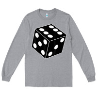 Heather Grey black gaming dice halloween costume cool quirky funny Long Sleeve Tee - longCreatives