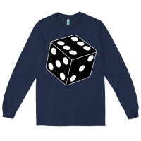 Navy black gaming dice halloween costume cool quirky funny Long Sleeve Tee - longCreatives
