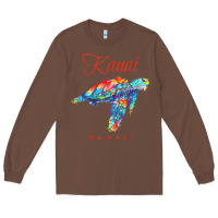 Chestnut kauai hawaii watercolor sea turtle souvenir Long Sleeve Tee - longCreatives