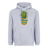Heather Grey summer vibes pineapple Heavyweight Hoodie - BarkalooDesign