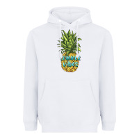 White summer vibes pineapple Heavyweight Hoodie - BarkalooDesign