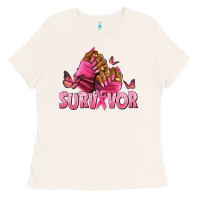 Bone Breast Cancer survivor afro nails Ladies Tee - NancyCooperArtShop