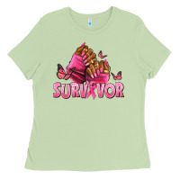 Matcha Breast Cancer survivor afro nails Ladies Tee - NancyCooperArtShop