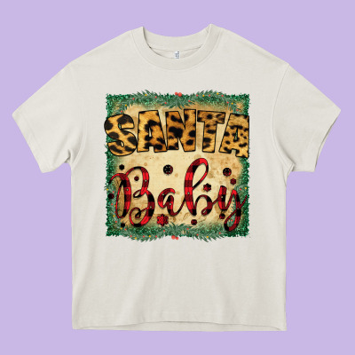 Santa Baby Heavy Core Tee Designed By Bettercallsaul