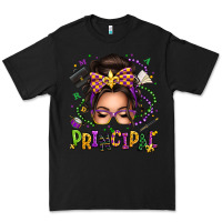 Black mardi gras principal caucasian messy bun Premium Tee - texasbilliewilder
